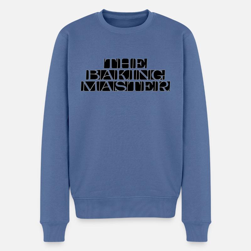 ''The Baking Master'' - Männer Premium Bio Pullover - Taubenblau
