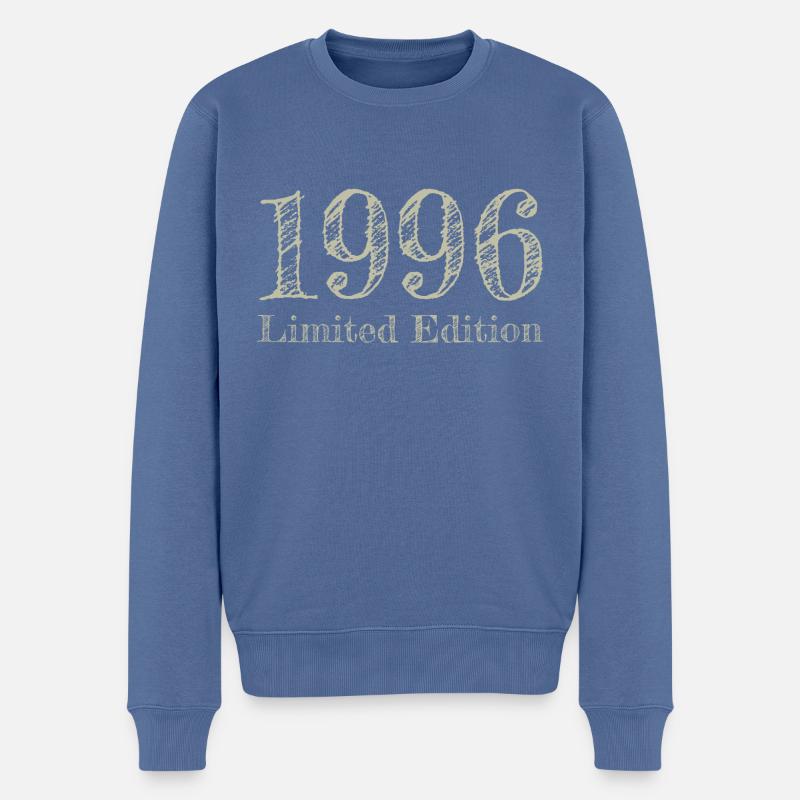 1996 - Männer Premium Bio Pullover - Taubenblau