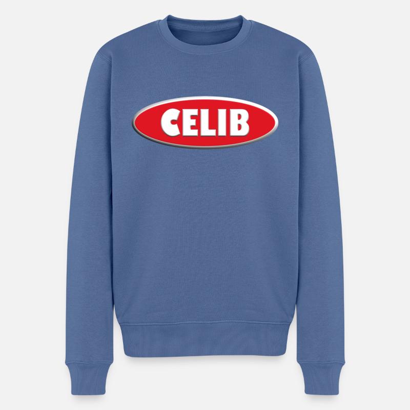 Celib - Pull Premium bio Homme - bleu pigeon