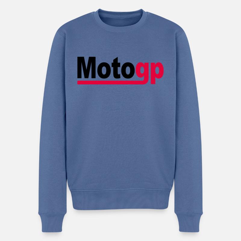 Moto gp - Männer Premium Bio Pullover - Taubenblau