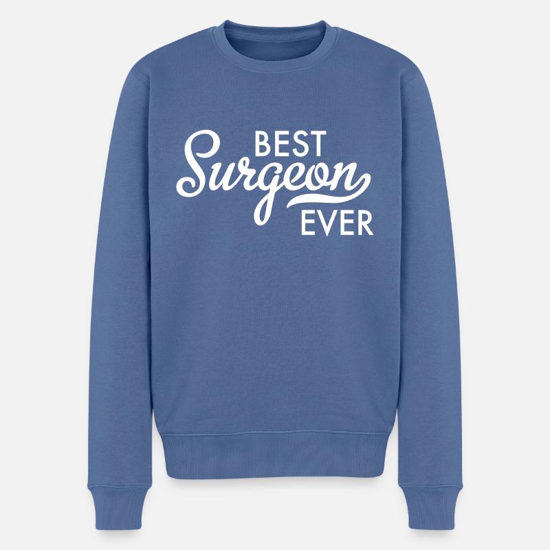 Chirurg - Männer Premium Bio Pullover - Taubenblau