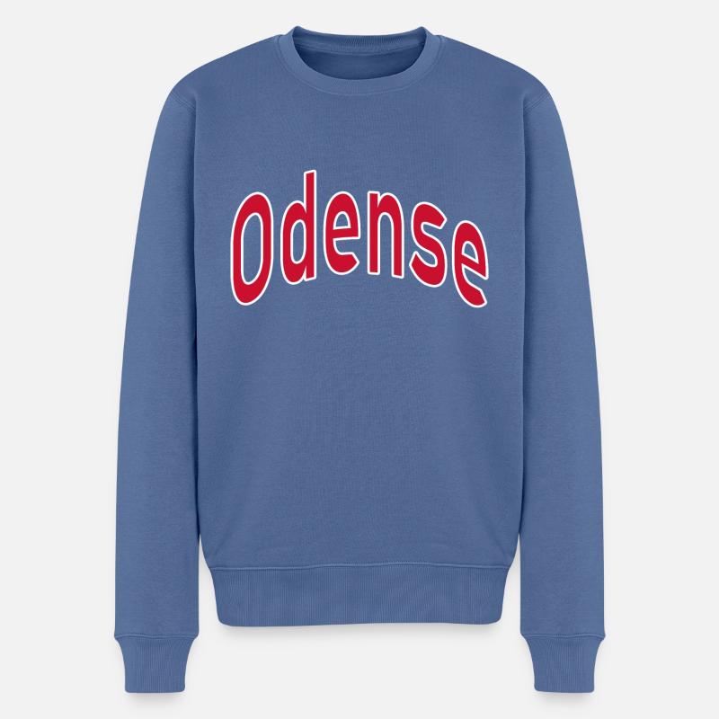 Odense - Pull Premium bio Homme - bleu pigeon