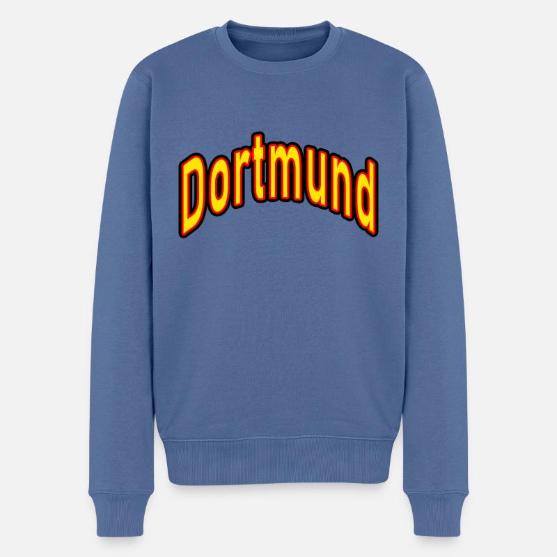 Dortmund - Männer Premium Bio Pullover - Taubenblau