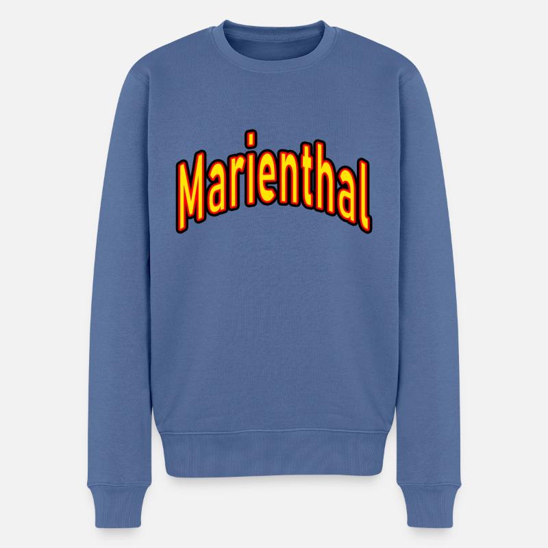 Marienthal - Pull Premium bio Homme - bleu pigeon