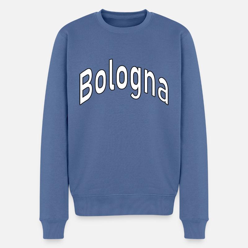 Bologne - Pull Premium bio Homme - bleu pigeon