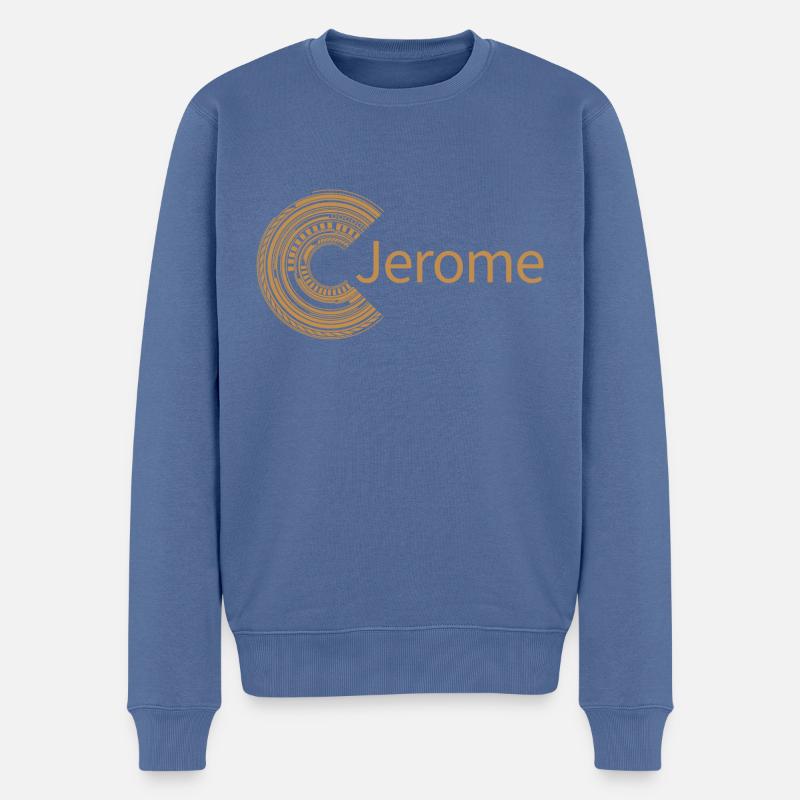 Für Jerome - Männer Premium Bio Pullover - Taubenblau
