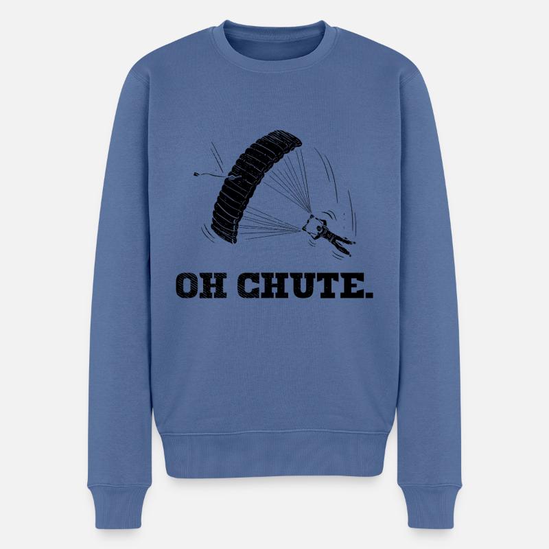 Oh Chute Fallschirmspringen - Männer Premium Bio Pullover - undefined
