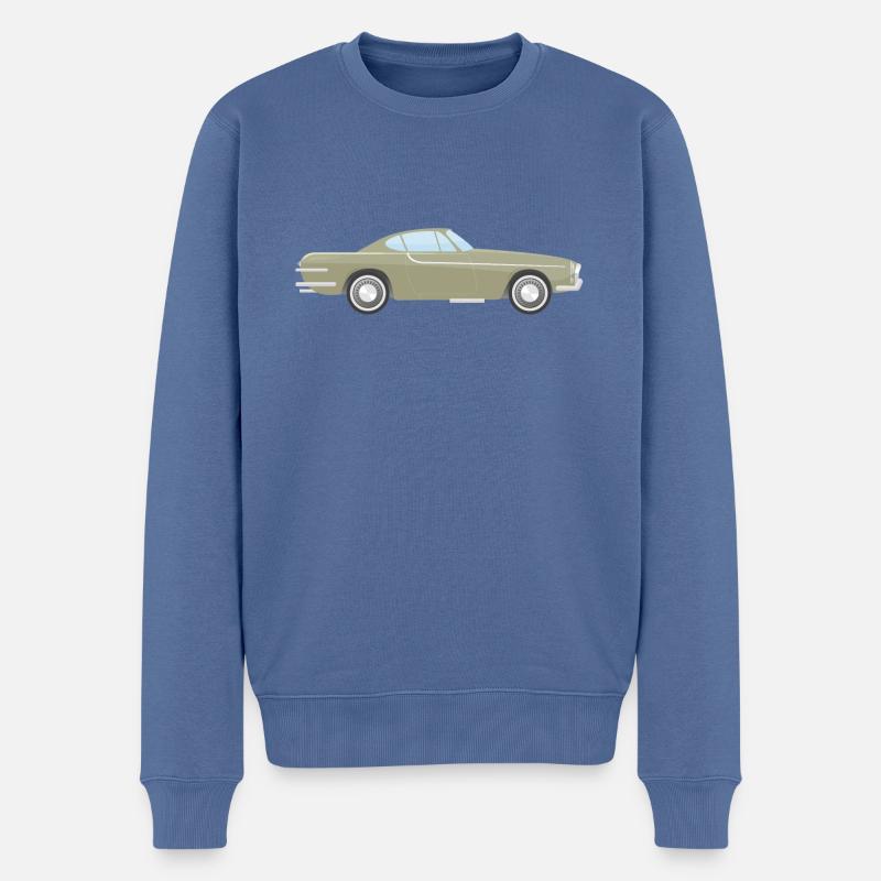 P1800 1963 - Männer Premium Bio Pullover - Taubenblau