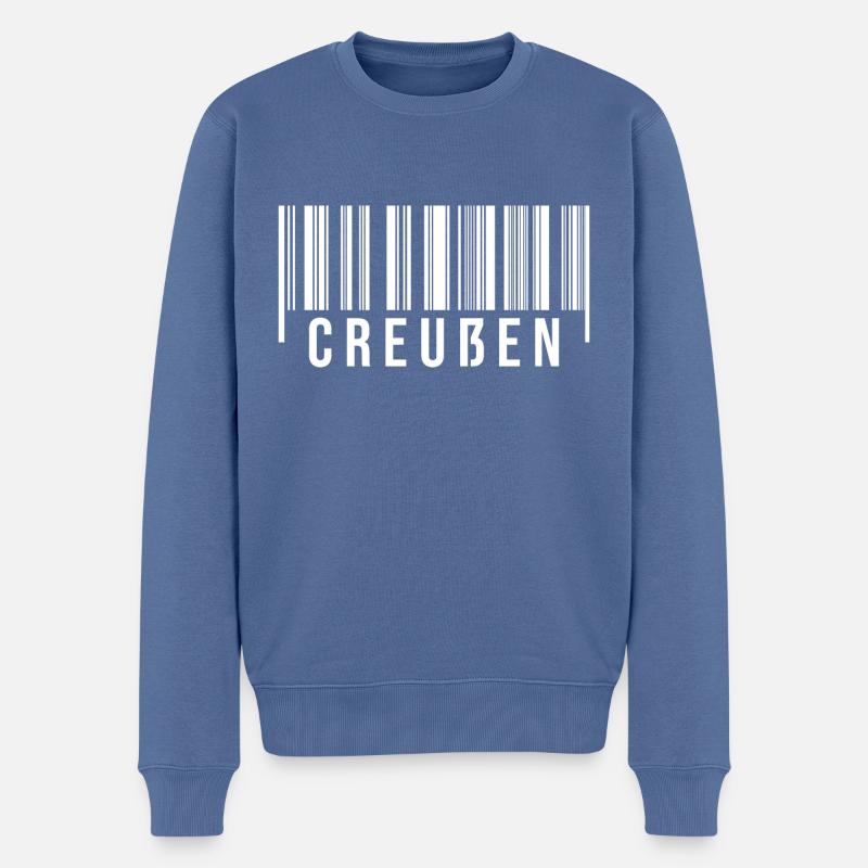 Creußen Bayern - Männer Premium Bio Pullover - Taubenblau