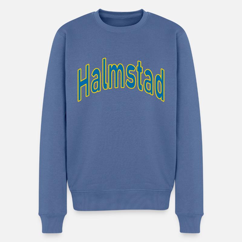 Halmstad - Pull Premium bio Homme - bleu pigeon