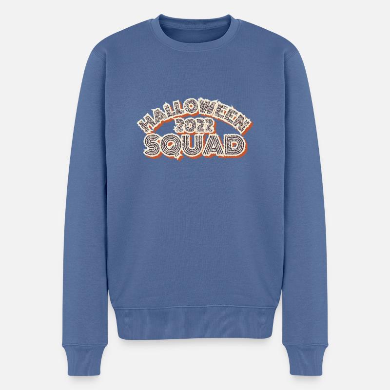 Halloween 2022 Squad - Männer Premium Bio Pullover - Taubenblau