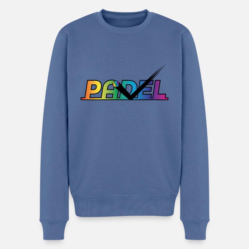 Padel - Pull Premium bio Homme - bleu pigeon