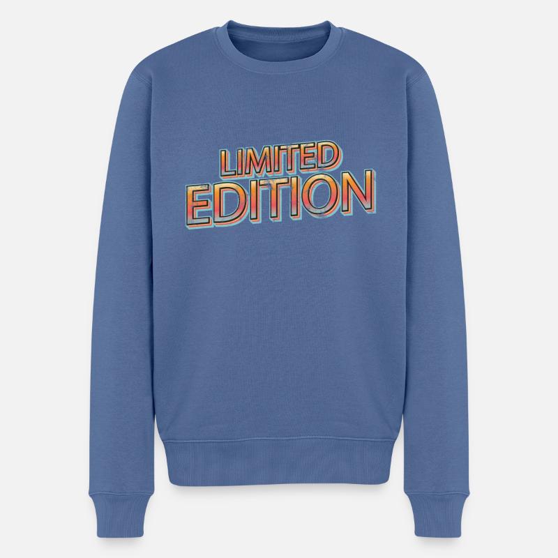 Édition limitée - Pull Premium bio Homme - bleu pigeon