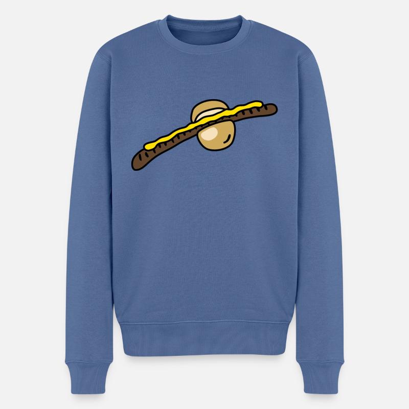 Coburger Bratwurst - Pull Premium bio Homme - bleu pigeon