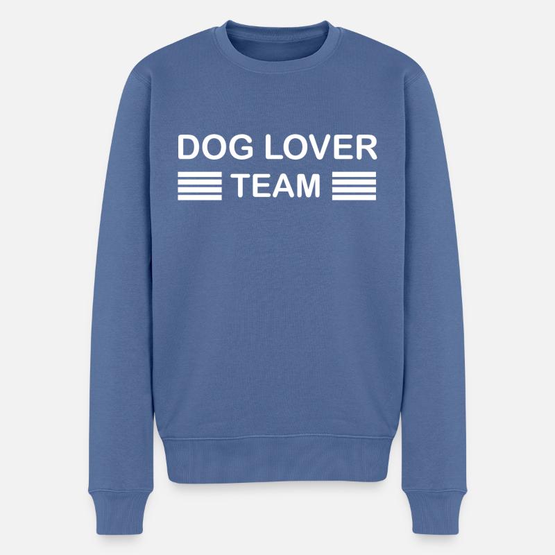 Hund Chien - Pull Premium bio Homme - bleu pigeon