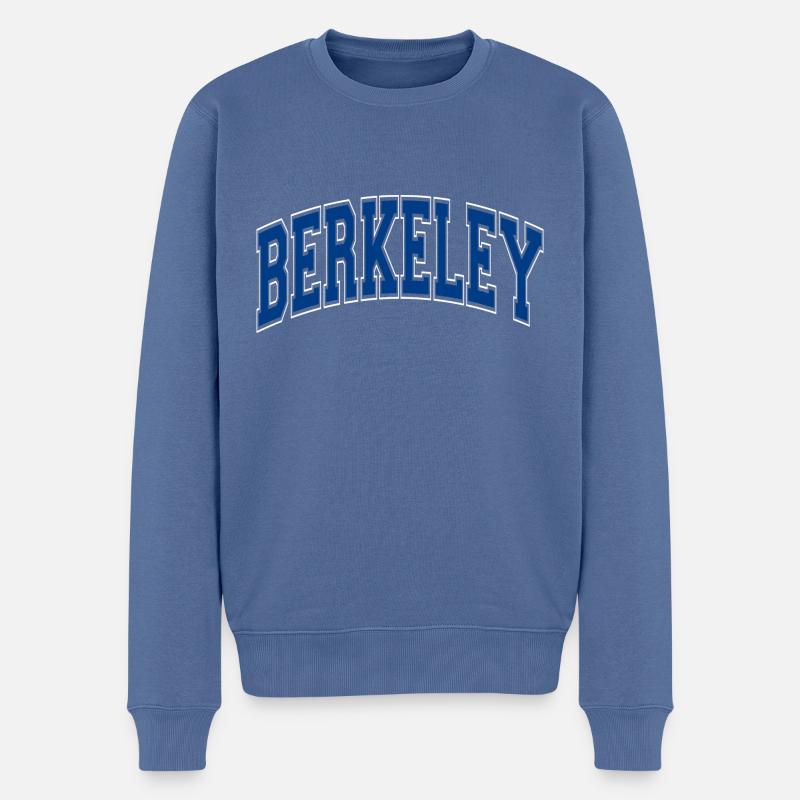 Berkeley - Pull Premium bio Homme - bleu pigeon
