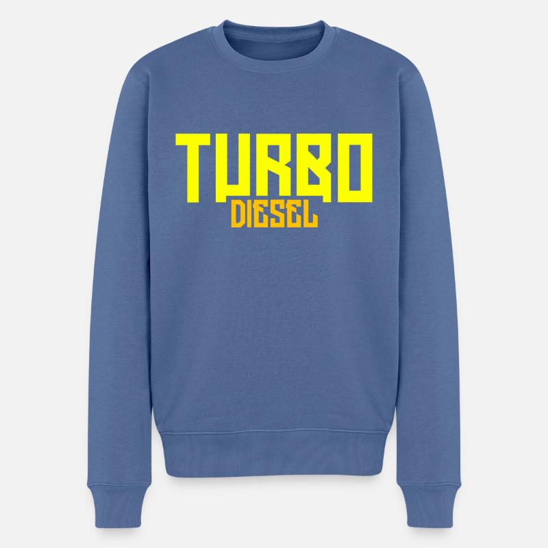 Turbo Diesel - Pull Premium bio Homme - bleu pigeon