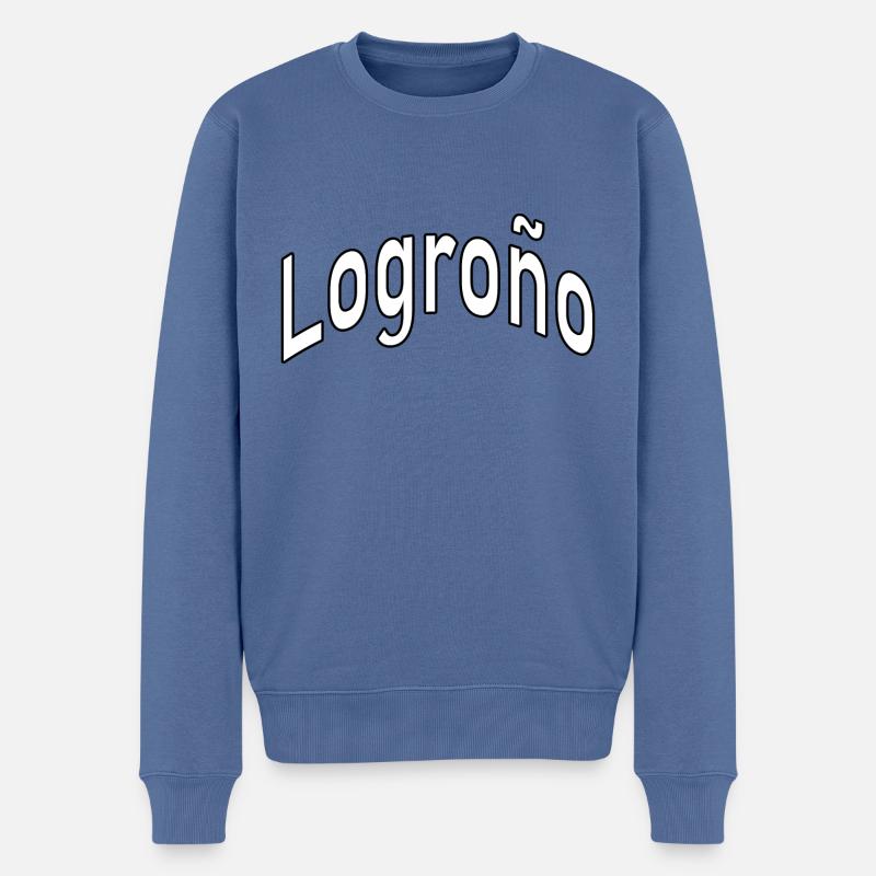 Logroño - Pull Premium bio Homme - bleu pigeon