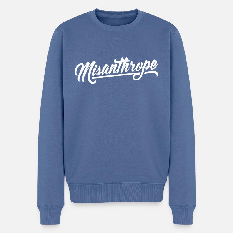 Misanthrope - Pull Premium bio Homme - bleu pigeon