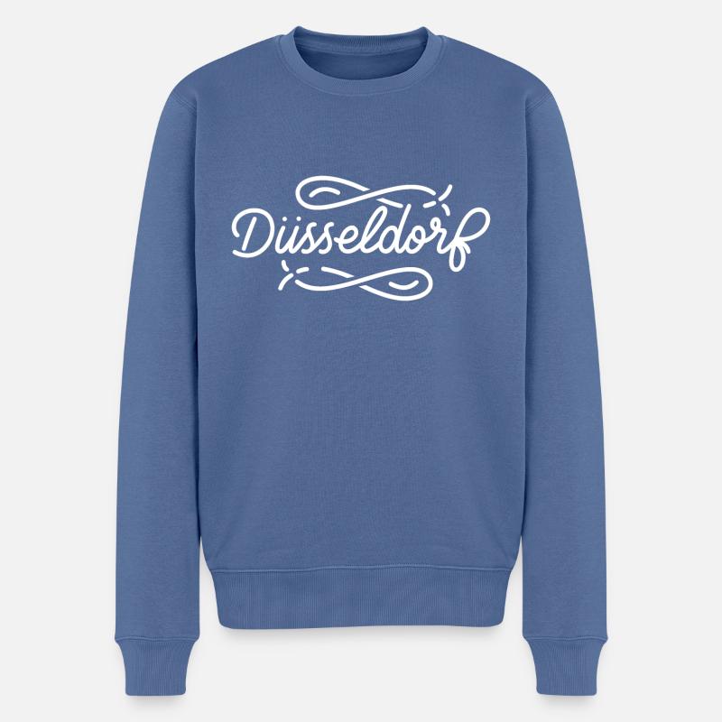 Düsseldorf - Pull Premium bio Homme - bleu pigeon