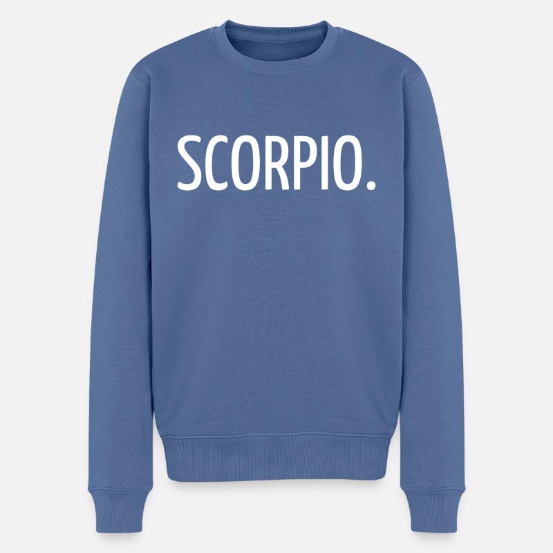 Scorpio - Pull Premium bio Homme - bleu pigeon