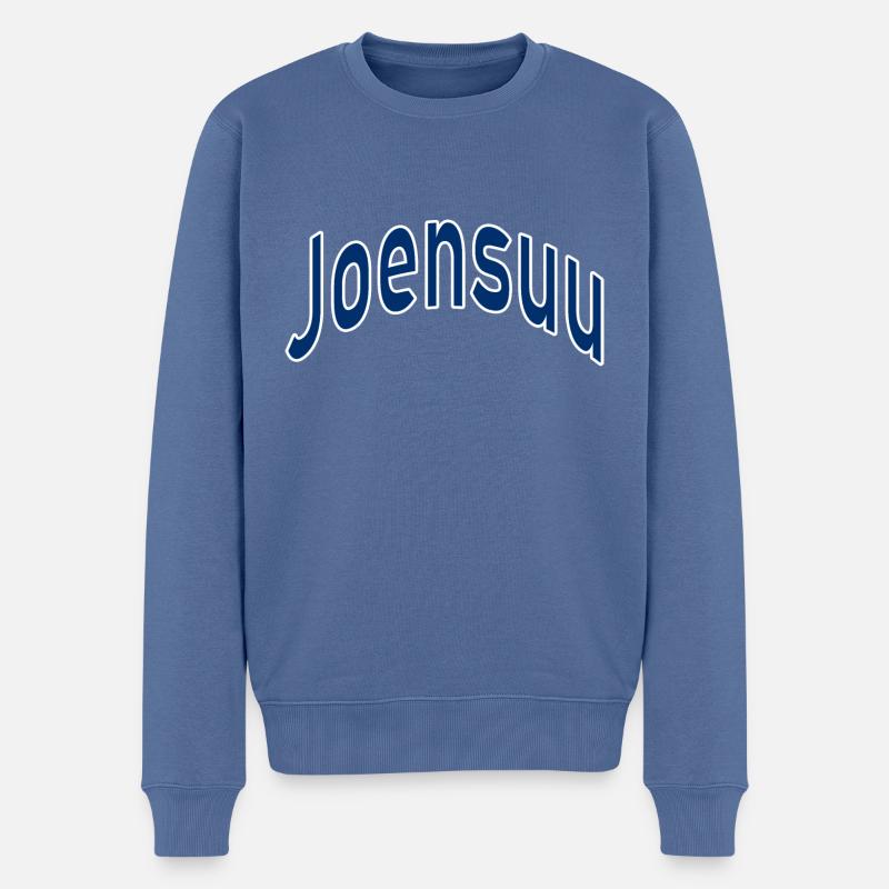 Joensuu - Männer Premium Bio Pullover - Taubenblau