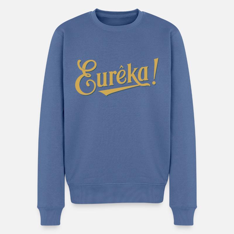 Eureka - Pull Premium bio Homme - bleu pigeon