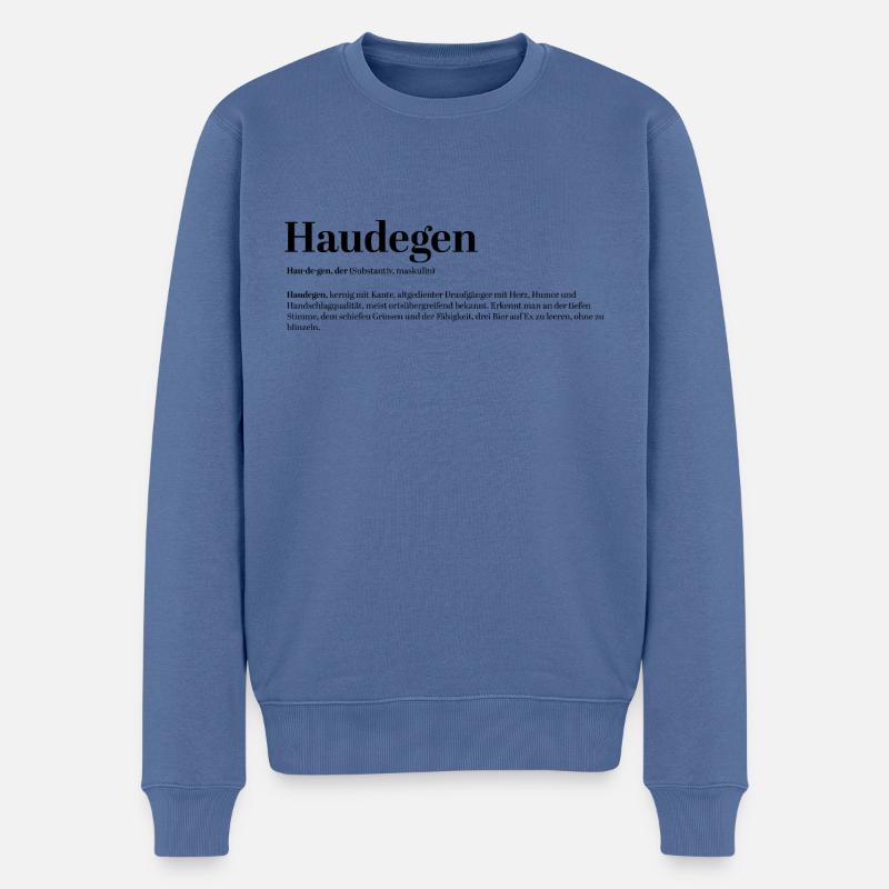 Swashbuckler Définition Fun Fun Funny - Pull Premium bio Homme - bleu pigeon