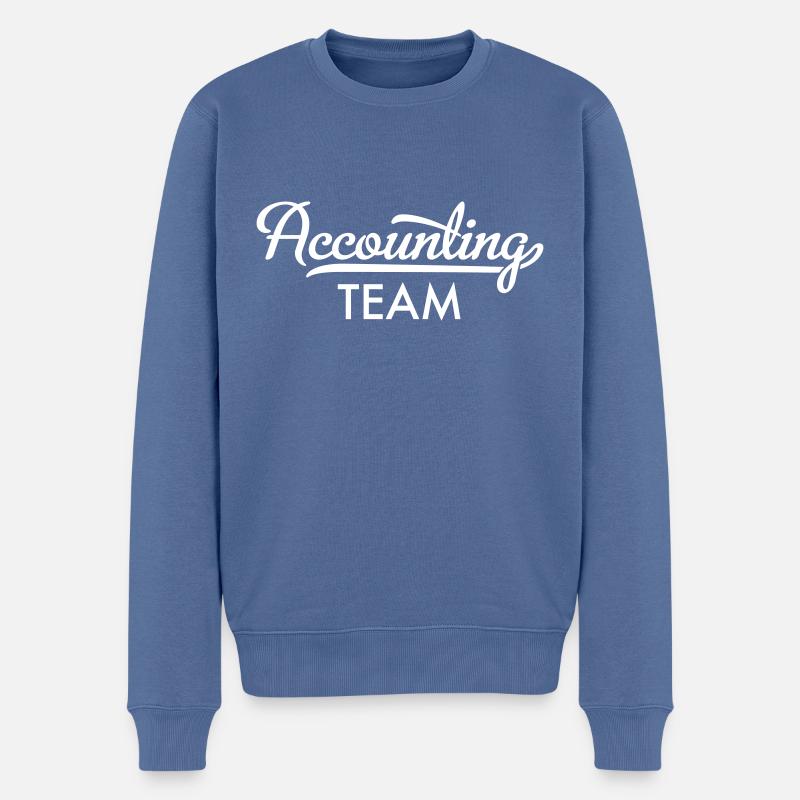 Équipe de comptabilité - Pull Premium bio Homme - bleu pigeon