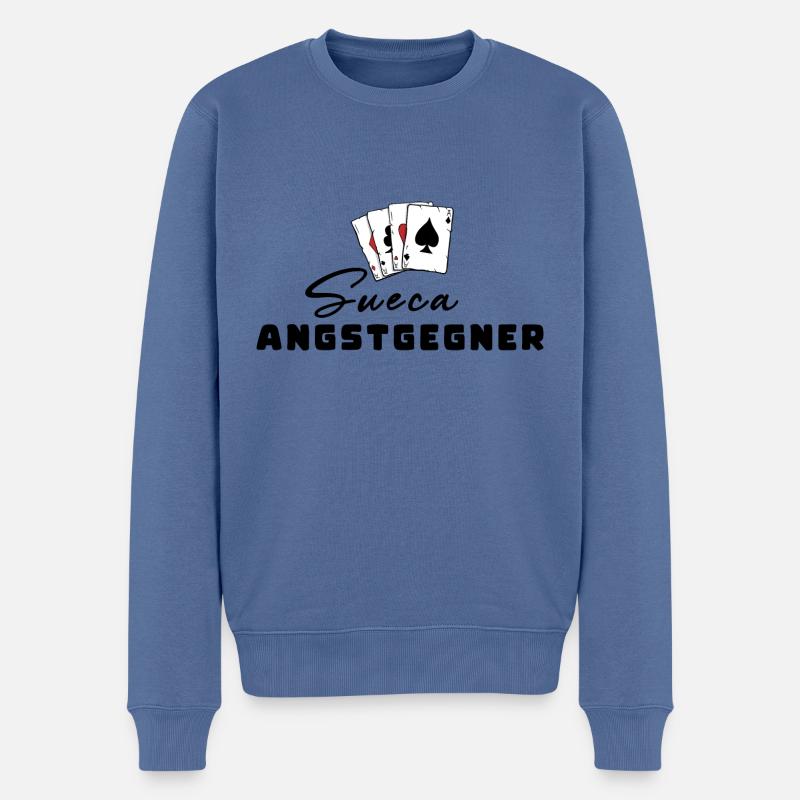 Sueca Peur Adversaire - Pull Premium bio Homme - bleu pigeon