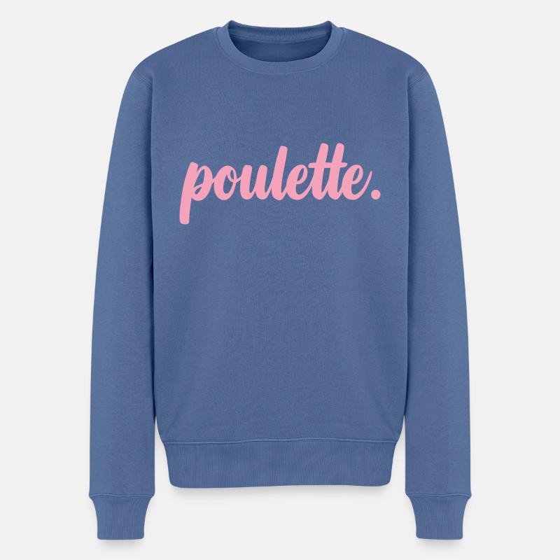 Küken - Freundin - Beste Freundin - Männer Premium Bio Pullover - Taubenblau