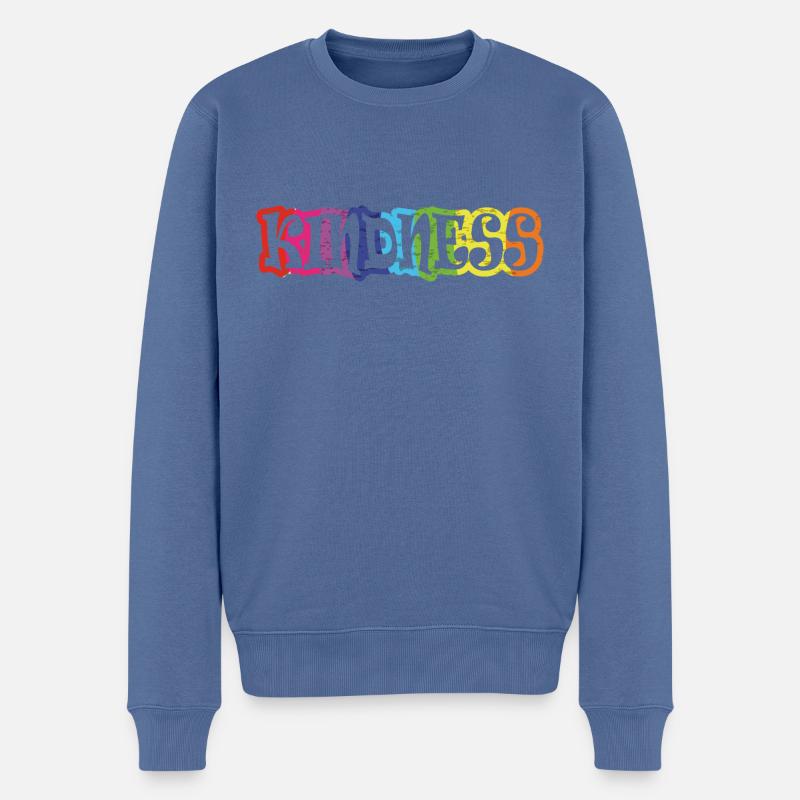 design original kindness - Pull Premium bio Homme - bleu pigeon