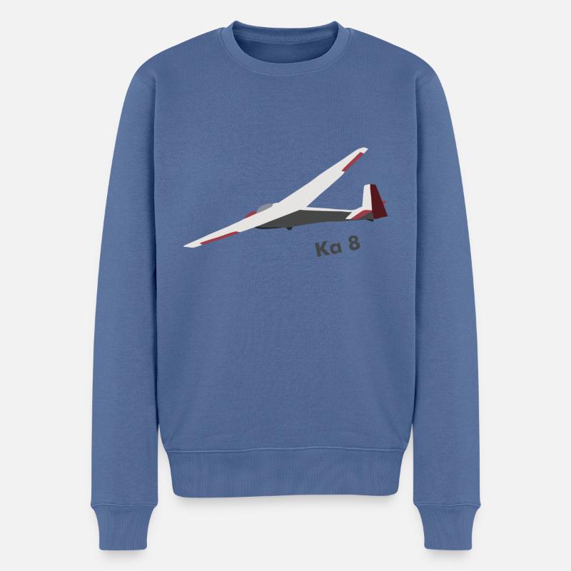 ka8 planeurs Planeurs Pilote - Pull Premium bio Homme - bleu pigeon