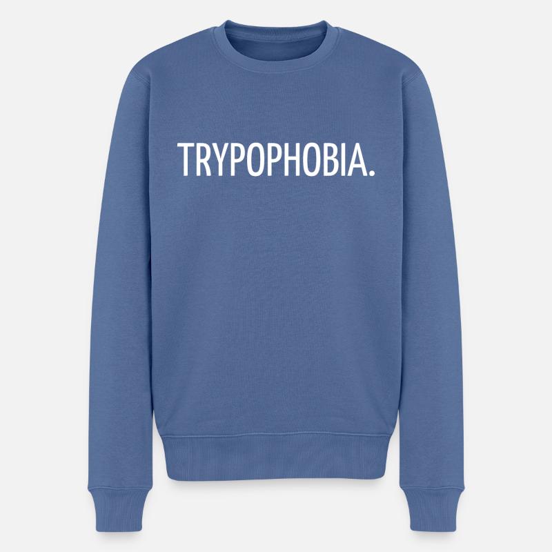 Trypophobia - Pull Premium bio Homme - bleu pigeon