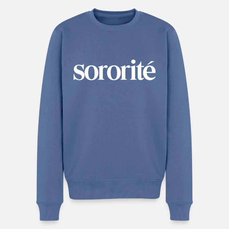 Sororité - Pull Premium bio Homme - bleu pigeon