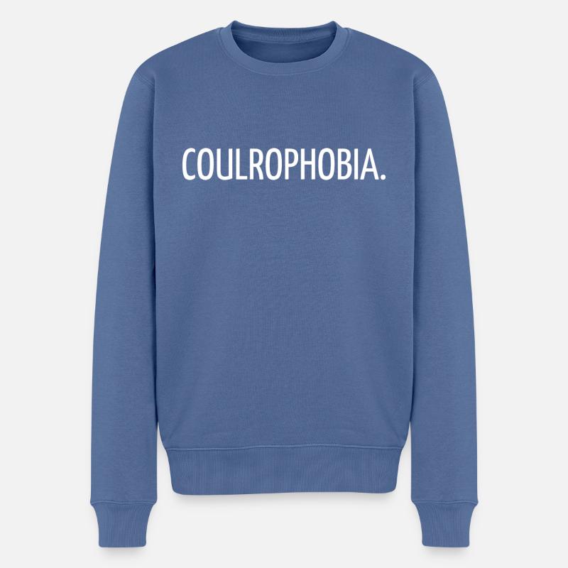Coulrophobie - Männer Premium Bio Pullover - Taubenblau