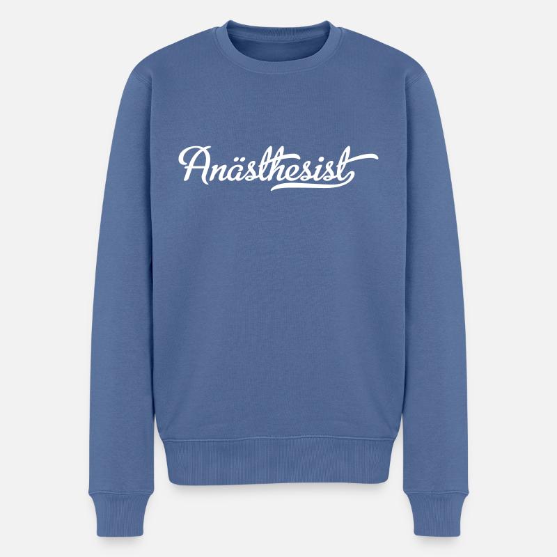 anästhesist - Männer Premium Bio Pullover - Taubenblau