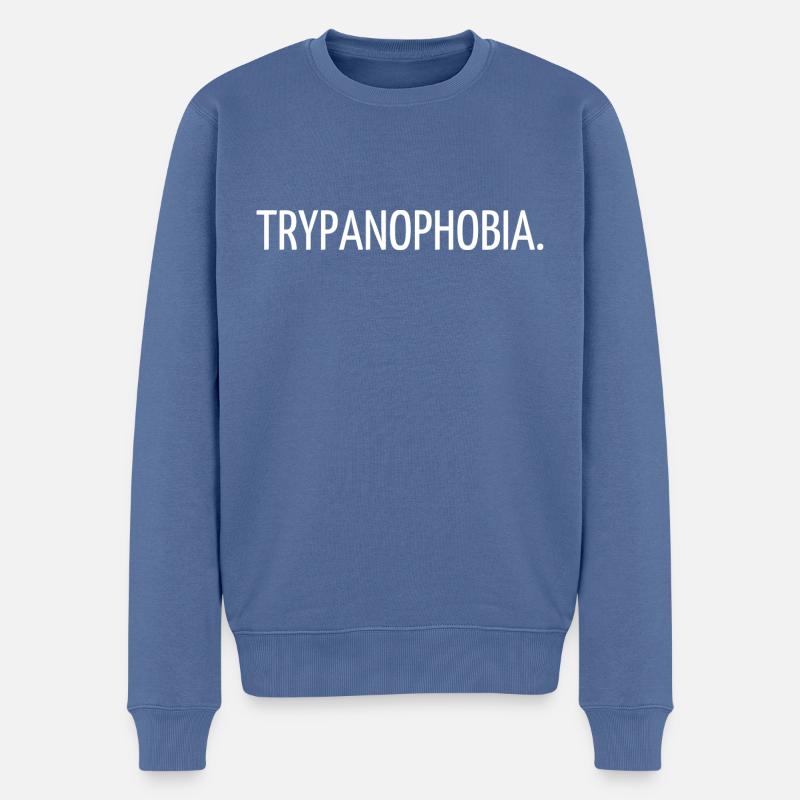 Trypanophobia - Pull Premium bio Homme - bleu pigeon