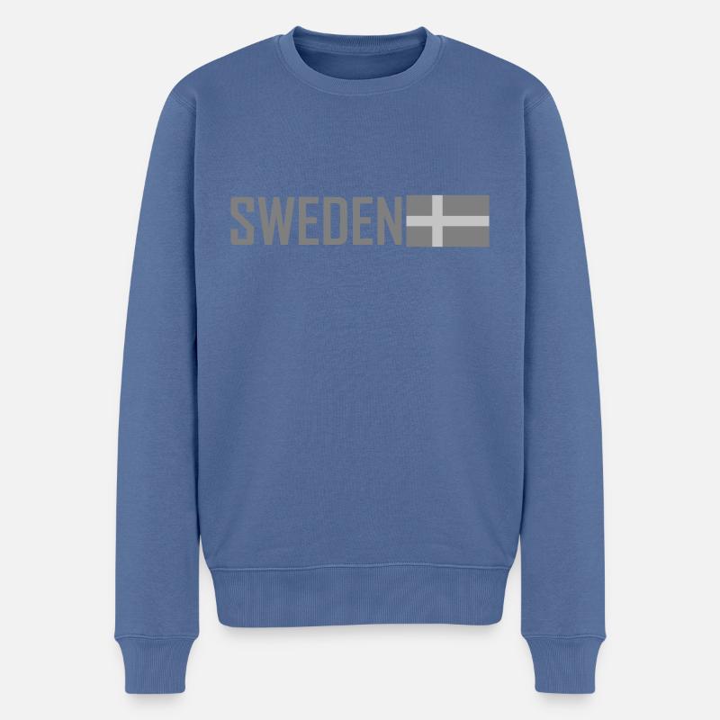 Tactical Grey Schweden - Männer Premium Bio Pullover - Taubenblau