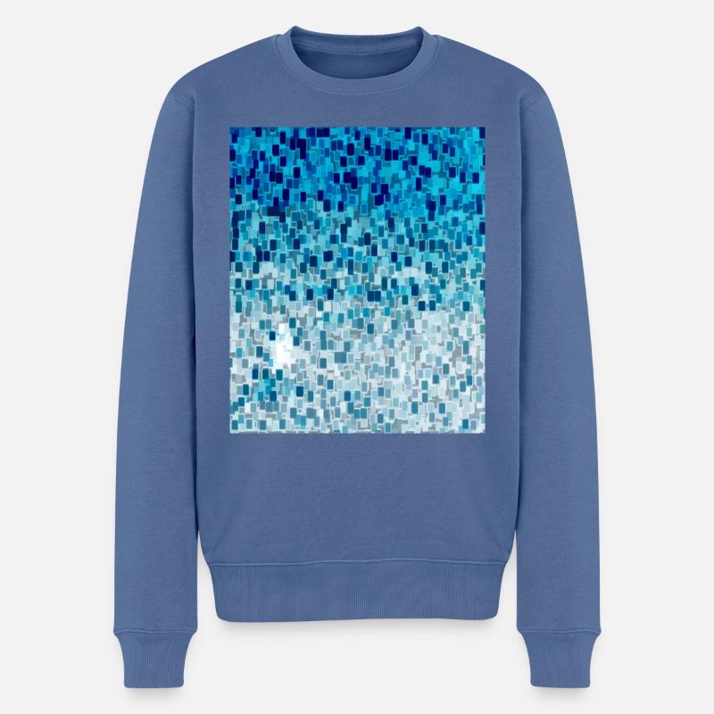 Cube Sunset 2 2 - Men's Premium Organic Jumper - stone blue