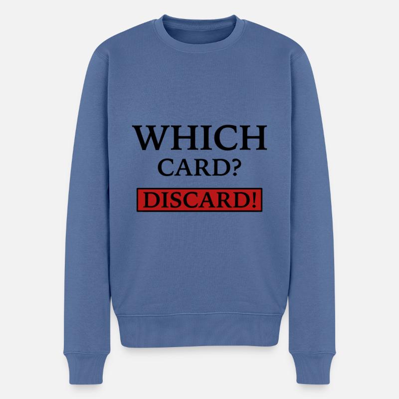 Spieler DISCARD - Männer Premium Bio Pullover - Taubenblau
