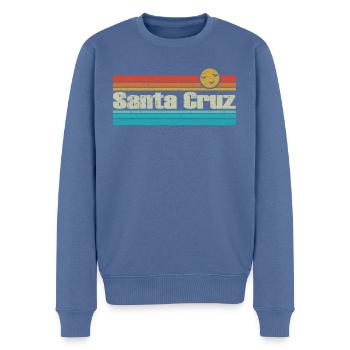 Santa cruz - Männer Premium Bio Pullover - Taubenblau - Vorne - Nico (187cm)
