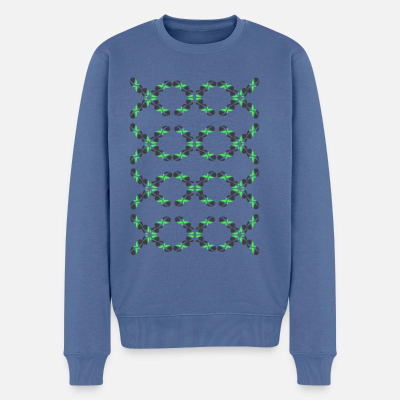 Nouveau - Pull Premium bio Homme - bleu pigeon