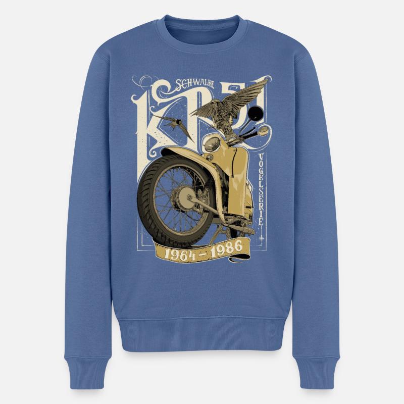 Simson Schwalbe KR51 - Männer Premium Bio Pullover - Taubenblau
