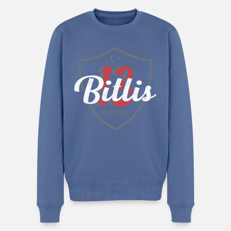 Bitlis - Pull Premium bio Homme - bleu pigeon