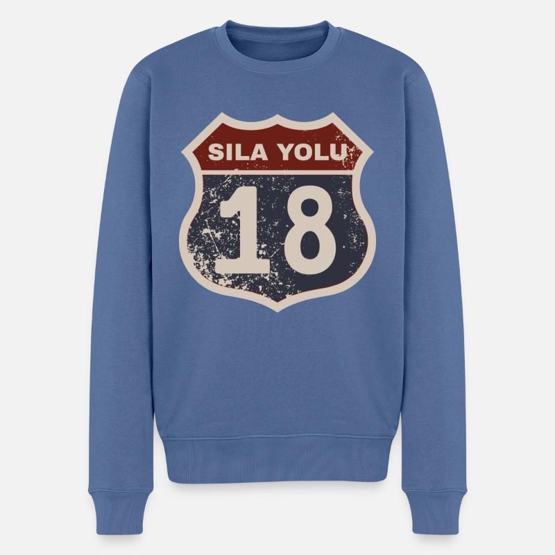 Çankırı - Pull Premium bio Homme - bleu pigeon