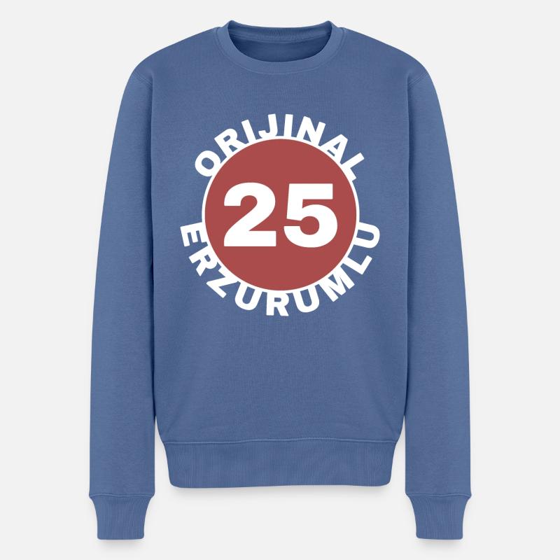 Erzurum - Pull Premium bio Homme - bleu pigeon