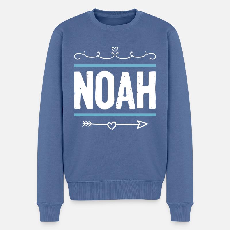 Noé - Pull Premium bio Homme - bleu pigeon