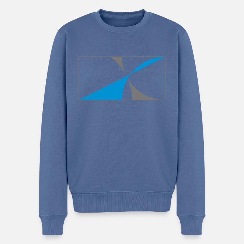 Tout dans la bonne proportion! - Pull Premium bio Homme - bleu pigeon