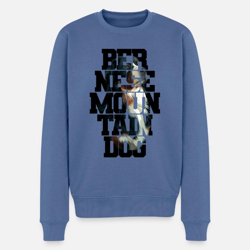 Berner Sennenhund - Männer Premium Bio Pullover - Taubenblau
